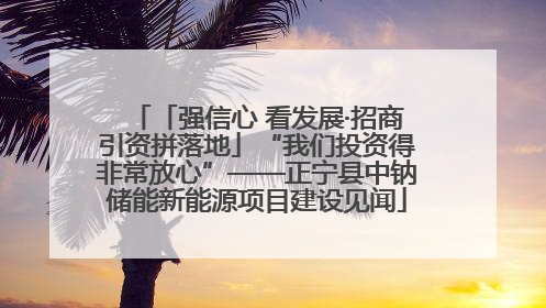 「强信心 看发展·招商引资拼落地」“我们投资得非常放心”——正宁县中钠储能新能源项目建设见闻