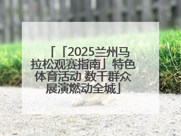 「2025兰州马拉松观赛指南」特色体育活动 数千群众展演燃动全城