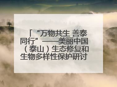 “万物共生 善泰同行”——美丽中国（泰山）生态修复和生物多样性保护研讨会成功举办