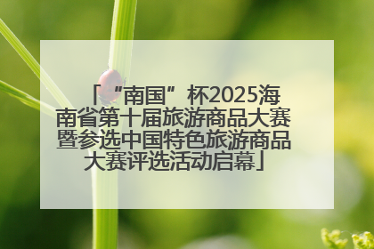 “南国”杯2025海南省第十届旅游商品大赛暨参选中国特色旅游商品大赛评选活动启幕