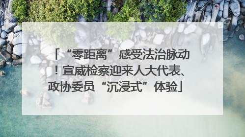 “零距离”感受法治脉动！宣威检察迎来人大代表、政协委员“沉浸式”体验