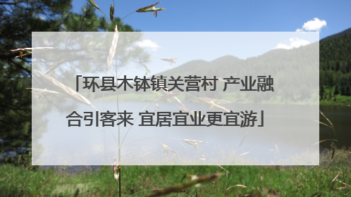 环县木钵镇关营村 产业融合引客来 宜居宜业更宜游