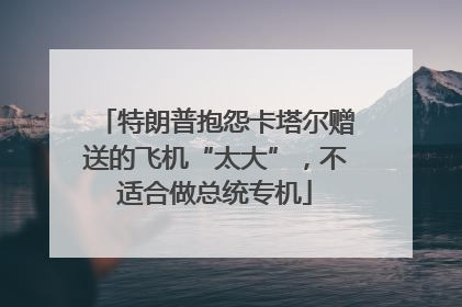 特朗普抱怨卡塔尔赠送的飞机“太大”，不适合做总统专机