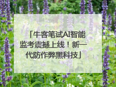 牛客笔试AI智能监考震撼上线！新一代防作弊黑科技