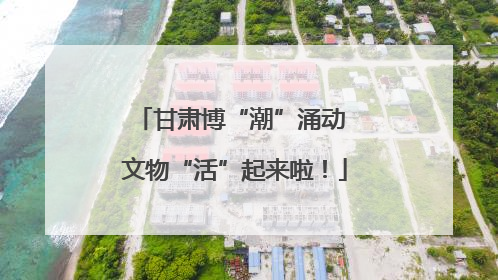 甘肃博“潮”涌动 文物“活”起来啦！