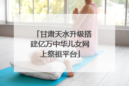 甘肃天水升级搭建亿万中华儿女网上祭祖平台