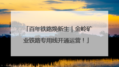 百年铁路焕新生｜金岭矿业铁路专用线开通运营！
