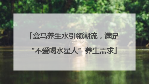 盒马养生水引领潮流，满足“不爱喝水星人”养生需求