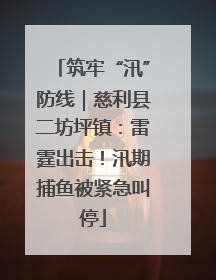 筑牢“汛”防线｜慈利县二坊坪镇：雷霆出击！汛期捕鱼被紧急叫停
