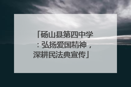 砀山县第四中学：弘扬爱国精神，深耕民法典宣传