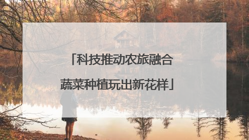 科技推动农旅融合 蔬菜种植玩出新花样