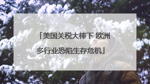 美国关税大棒下 欧洲多行业恐陷生存危机