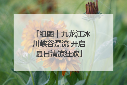 组图｜九龙江冰川峡谷漂流 开启夏日清凉狂欢