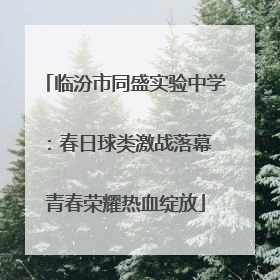 临汾市同盛实验中学：春日球类激战落幕 青春荣耀热血绽放