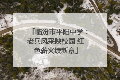 临汾市平阳中学：老兵风采映校园 红色薪火续新章