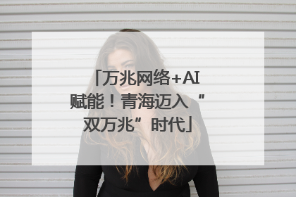 万兆网络+AI赋能！青海迈入“双万兆”时代