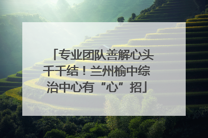 专业团队善解心头千千结！兰州榆中综治中心有“心”招