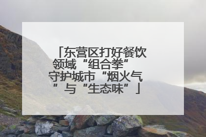 东营区打好餐饮领域“组合拳” 守护城市“烟火气”与“生态味”