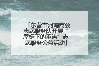 东营市河南商会志愿服务队开展“屋檐下的承诺”志愿服务公益活动