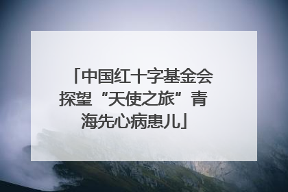 中国红十字基金会探望“天使之旅”青海先心病患儿