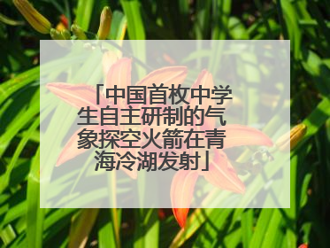 中国首枚中学生自主研制的气象探空火箭在青海冷湖发射