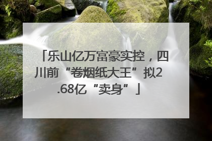 乐山亿万富豪实控，四川前“卷烟纸大王”拟2.68亿“卖身”