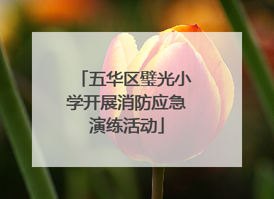 五华区璧光小学开展消防应急演练活动