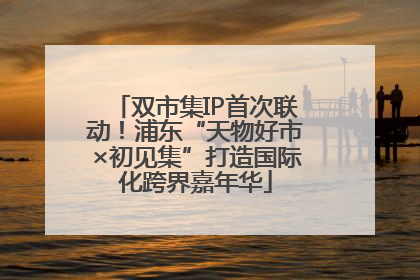 双市集IP首次联动！浦东“天物好市×初见集”打造国际化跨界嘉年华