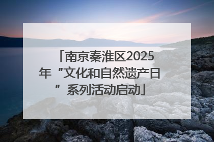 南京秦淮区2025年“文化和自然遗产日”系列活动启动