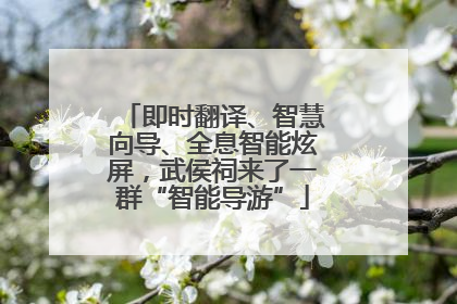 即时翻译、智慧向导、全息智能炫屏，武侯祠来了一群“智能导游”