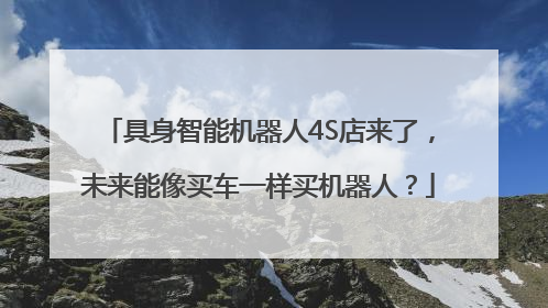 具身智能机器人4S店来了，未来能像买车一样买机器人？