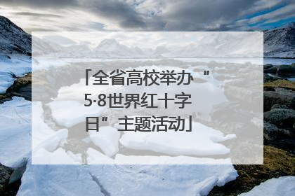全省高校举办“5·8世界红十字日”主题活动