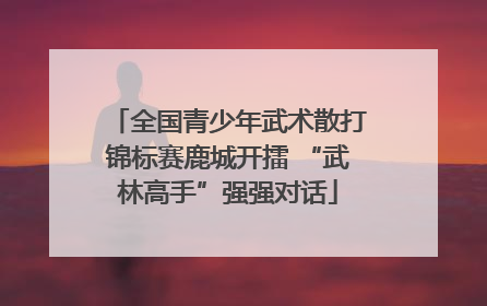 全国青少年武术散打锦标赛鹿城开擂 “武林高手”强强对话