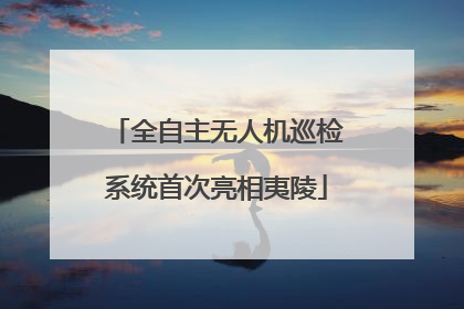 全自主无人机巡检系统首次亮相夷陵