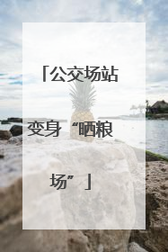 公交场站变身“晒粮场”