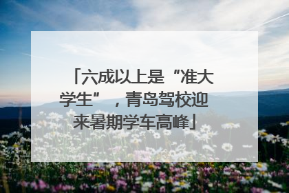 六成以上是“准大学生”，青岛驾校迎来暑期学车高峰