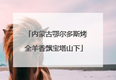 内蒙古鄂尔多斯烤全羊香飘宝塔山下