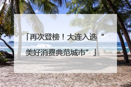 再次登榜！大连入选“美好消费典范城市”