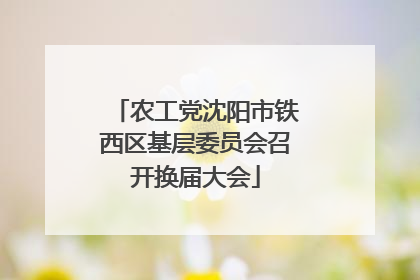 农工党沈阳市铁西区基层委员会召开换届大会