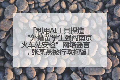 利用AI工具捏造 “外籍留学生强闯南京火车站安检”网络谣言，张某燕被行政拘留