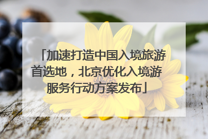 加速打造中国入境旅游首选地，北京优化入境游服务行动方案发布