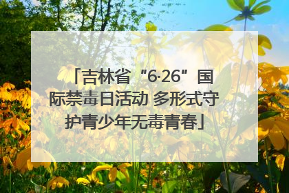 吉林省“6·26”国际禁毒日活动 多形式守护青少年无毒青春