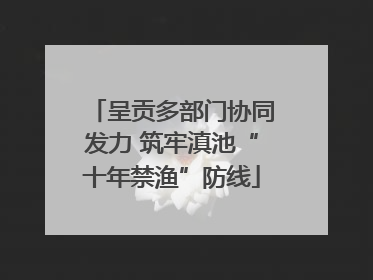 呈贡多部门协同发力 筑牢滇池“十年禁渔”防线