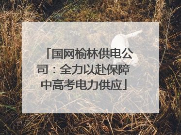 国网榆林供电公司：全力以赴保障中高考电力供应