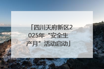 四川天府新区2025年“安全生产月”活动启动