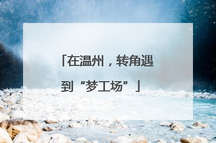 在温州，转角遇到“梦工场”