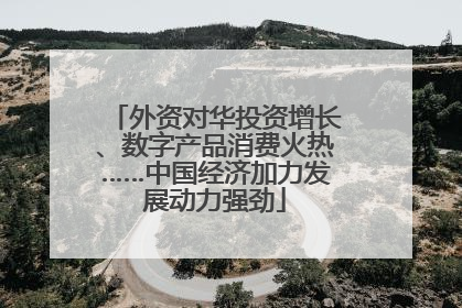 外资对华投资增长、数字产品消费火热……中国经济加力发展动力强劲