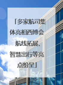 多家航司集体亮相西博会 航线拓展、智慧出行等亮点纷呈