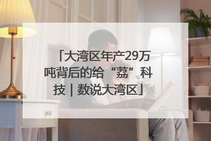 大湾区年产29万吨背后的给“荔”科技｜数说大湾区