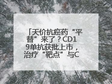 天价抗癌药“平替”来了？CD19单抗获批上市，治疗“靶点”与CAR-T相同